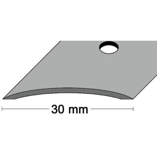 Teppichschiene B.30mm L.1000mm VA ma gewolbt mittig gel.PG | 10 Stück