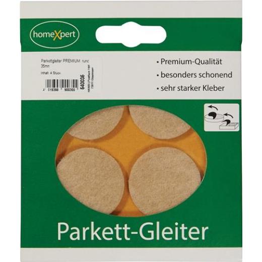 Parkettgleiter Premium 35mm Filz natur rd.selbstkl.