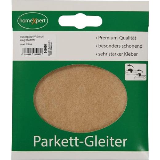 Parkettgleiter Premium 80 x 95mm Filz natur eck.selbstkl.