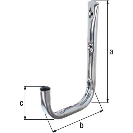 Wandhaken einfach A.250mm STA verz.H.300mm D.18mm GAH