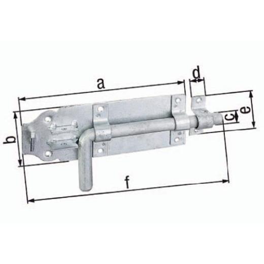 Bolzenr. L.180mm B.70mm STA TZN Ausschub 49mm GAH