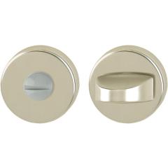Hoppe Schlüsselrosetten-Paar Aluminium (F2/neusilberfarbig) WC