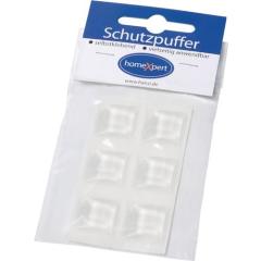 Schutzpuffer Clear 20,5mm Ku.transp.Quadrat selbstkl.