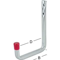 Wandhaken U-Form o.Gummierung A.114mm STA verz.VORMANN