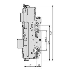 FUHR Hauptschlosskasten Multisafe 855 R PZ/35/92/10mm