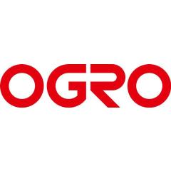 OGRO Profil-Türdrückerlochteil  8100V AL 8 mm Alu.F1 schräg