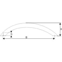 Möbelgriff VA ma 96mm D.10mm BMB