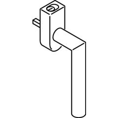 HEWI Fenstergriff abschl.162XAFGA VA ma geschl.30 mm abschl.