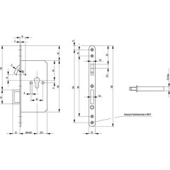 BKS - Gegenkasten 0353, 20 mm, Stahl, Stulp rund