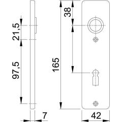 Hoppe Kurzschildpaar 202KP Alu.F2 BB PA Hoppe