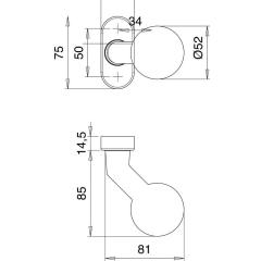 edi - Profiltürknopf 2033/4010 Material VA EST