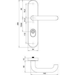 edi - Schutzgarnitur Logo 8755/9203 VA EST 92 mm 65-75 mm