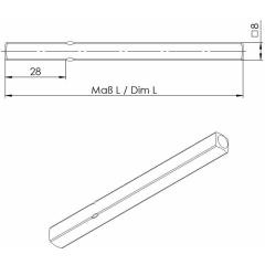 OGRO Drückerstift  114 PB 4-KT.8x110 mm STA