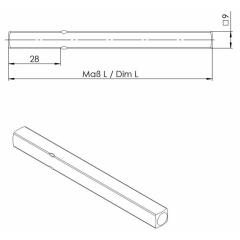 OGRO FS-Drückerstift  114 PB FS 4-KT.9x110 mm Vollstift