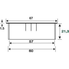 Kabeldf.EXIT R Zamak VA Optik EL.-D.60mm BMB