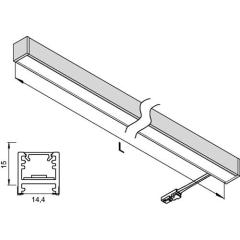 Anbauleuchte Bali Emotion 12 V 7,75 W Rahmenfarbe Silber L&S