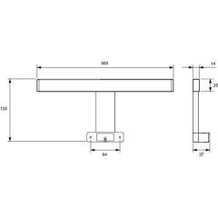 Anbauleuchte Lilium Emotion 12 V 7 W Rahmenfarbe CR L&S