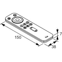 LED Funkfernbedienung Ser.Frankfurt 4-Kanal weiß L&S