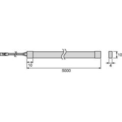 LED Band Octopus warmweiß 24 V 10 W/m L.5000mm B.4mm L&S